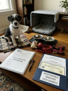 Initial costs of bringing home a new dog.