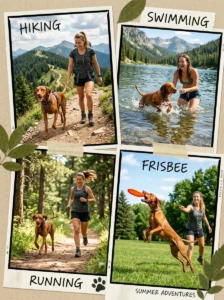 Different activities for energetic dogs.