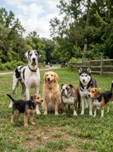 Comparison of mixed-breed and purebred dog appearance.
