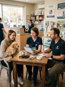 Support system for first-time dog owners.