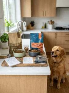 Comparing two dog foods using their nutrition information.