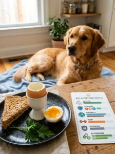 Nutrients in eggs that can benefit dogs.