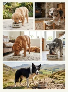 Choosing wet or dry food based on a dog's individual needs.