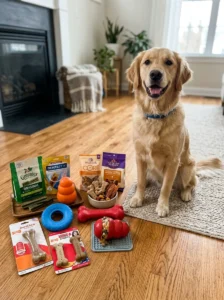 Safe chew toy alternatives to bones for dogs.