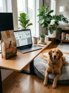 Researching dog food manufacturing and ingredient sourcing information.