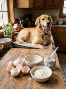 Finely ground eggshell powder as a potential calcium source for dogs.