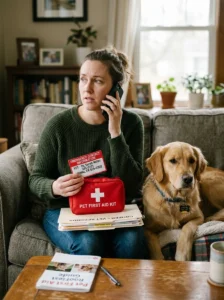 Emergency action plan for dog poisoning.