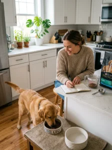 Signs that a dog's feeding frequency may need adjustment.