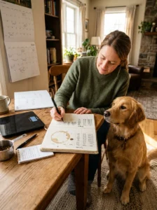 Tracking long-term weight trends in a dog.