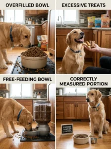 Common mistakes when feeding dogs.