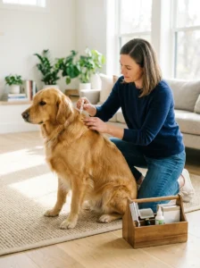 Consistent flea prevention for a dog with flea allergy dermatitis.