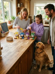 Household members following consistent dog treat portions.