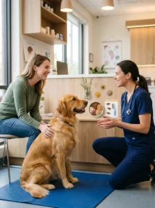 Veterinarian explaining the three main types of allergies in dogs.