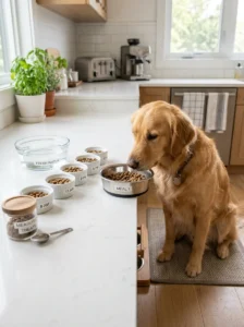 Feeding practices that can support a dog with a sensitive stomach.