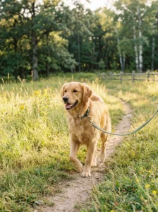 Healthy dog enjoying improved quality of life after digestive issues are managed.