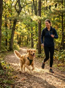 Exercise combined with treat management for healthy dog weight.