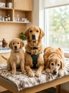 Pain can appear differently in puppies, adult dogs and senior dogs.