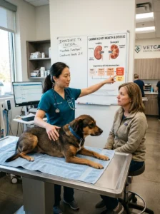 Immediate veterinary care after a dog eats grapes.