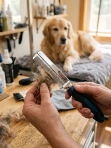 Cleaning and maintaining a quality dog deshedding tool