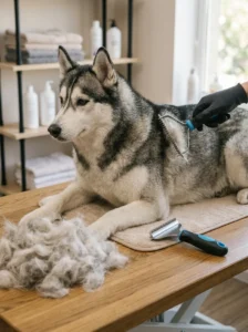 Deshedding tools designed to remove loose dog undercoat