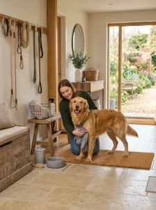 Dog paw cleaning as part of a complete post-walk routine