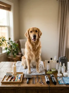 Budget-friendly dog grooming starter kit compared with a complete grooming toolkit
