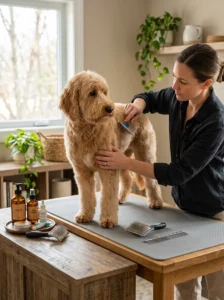 Dog grooming products that may be less essential for routine home grooming