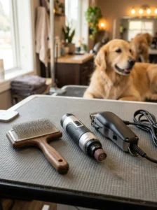 Quality dog grooming tools selected for durability and regular use