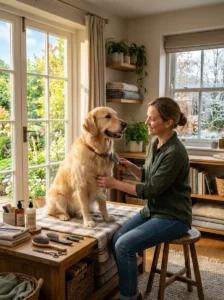 Dog grooming routine changing throughout the year with the seasons