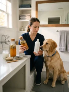 Comparing homemade and commercial dog shampoo for sensitive skin