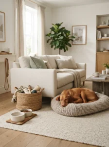 Stylish dog supplies that blend naturally into a real home