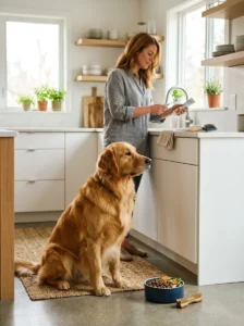 Dog dental care supported by appropriate diet and dental treats