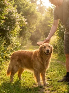 Dog grooming after outdoor activity during allergy season