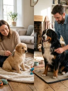 Choosing deshedding tools for puppy and adult dog coats