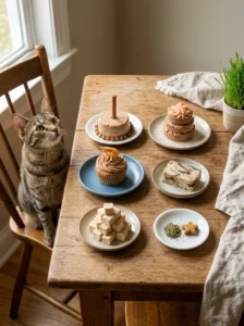 Six simple cat-safe birthday cake and treat ideas